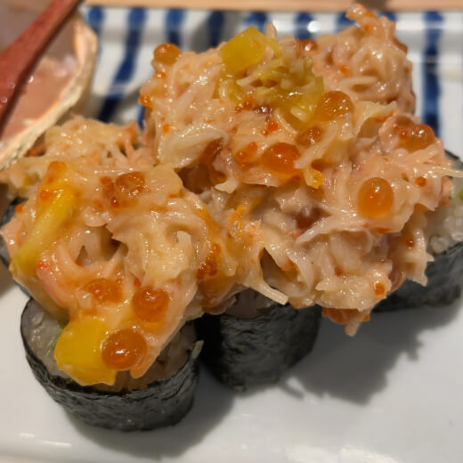 スシマヅメ　涙のスリーランホームランタルタルのせ